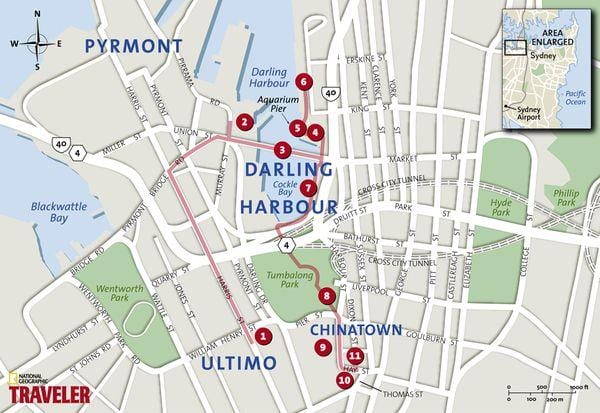 sydney chinatown mapě