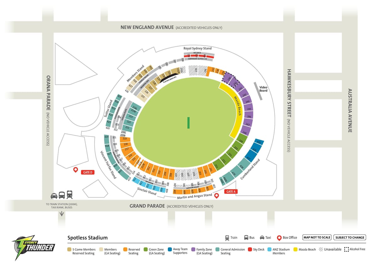 mapa bez poskvrny stadion sydney