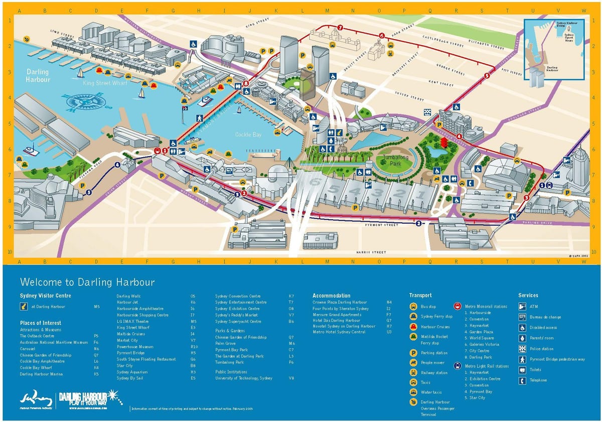 mapa darling harbour
