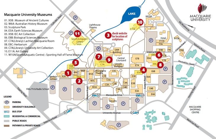 mapa Macquarie Centrum Sydney