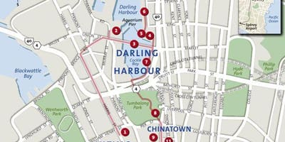 Sydney chinatown mapě