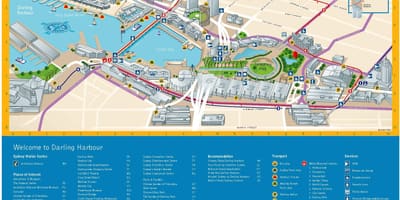Mapa darling harbour