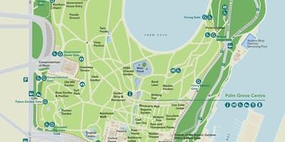 Sydney botanické zahrady mapě
