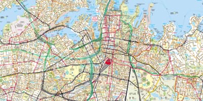 Silniční mapa sydney