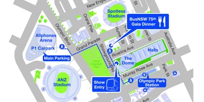 Kopule Sydney mapě