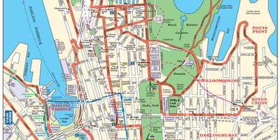 Ulice mapa sydney