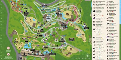 Sydney zoo mapě